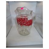 Vintage Mid-Century Pitcher with Ice Lip = 9&1/4'