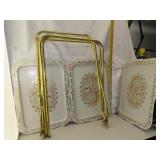 NO SHIPPING - Vintage TV Trays -only 2 with Stands