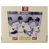 DiMaggio - Ford - Martin & Mantle 8x10 Signed