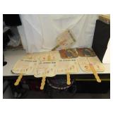 9 Vintage Hand Fans - 7 Luthern Hour & 2 Funeral