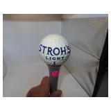 Stroh's Light = Golf Ball Tap Handle = 8&1/2'