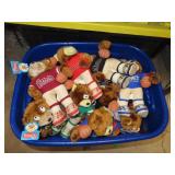 Tote Full of NFL Team Stuffed Bears - Cardinals -
