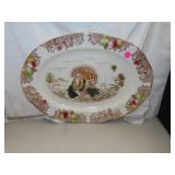 Vintage Turkey Platter = 16&1/2' x 12&1/4'
