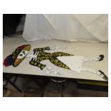 Tin Jointed Catrina Skeleton (folds up) =32&1/4'