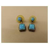 Ornate Sterling Silver Blue Opal Native American