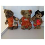 3 Fall Bears = 2 Boyds & 1 Ty Beanie