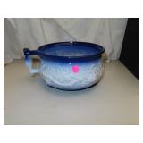 Vintage Staffordshire Blue & White Commode =