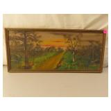 Vintage Original Painting Signed TL Ross =