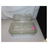 2 Vintage Refrigerator Dishes = 9' x 3' each