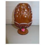 Beautiful Fenton Lily of the Vallet Fairy Lamp =