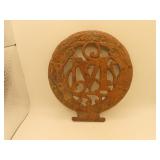 Antique Cast Iron Door? or Trivet = 7' x 6&1/2'