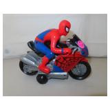 Marvel Spiderman Motor Cycle Untested = 7&3/4" x