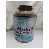 Antique Bluhill Coffee Can - No Lid
