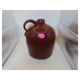 Antique Half Gallon Crock Stoneware Brown Glaze