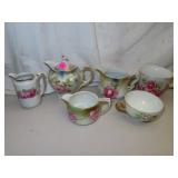6 Antique Porcelain Creamers & Cups = RS & Bavaria