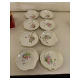 8 Vintage Porcelain Mint Trays = Made in Japan =