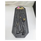 Vintage Chalkware Minute Man Wall Hanging =