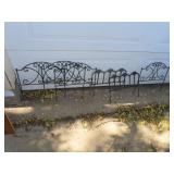 6 Piece Cast Iron & Wrought Iron Garden Fence &