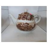 Antique Enoch Woods Transferware TeaPot