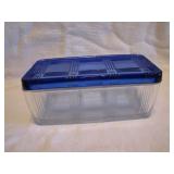Vintage Hazel Atlas Criss Cross Cobalt Blue Lid