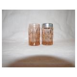 Vtg Pink Depression Glass Salt & Pepper Shakers