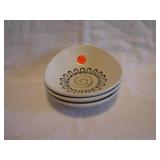 3 Vtg Metlox Poppy Trail Aztec Bowls