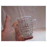 Small Hobnail Silvercrest Creamer
