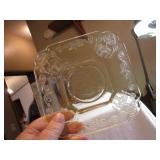 2 Yellow Depression Glass Saucers