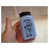 Vintage Tappan Chef Blue Pepper Shaker