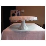 Westmoreland Paneled Grape Milk Glass 11&1/2"