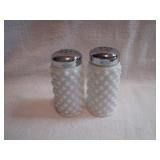 Fenton MilkGlass Hobnail Salt & Pepper Shakers