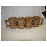 4 Vintage Frankoma Coffee Cup Mugs