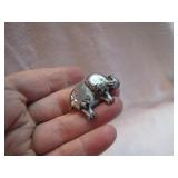 Cute Elephant Brooch Pin & Pierced Earrings