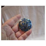 Vintage Cactus Brooch Pin Signed Hecho Mexico