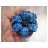 Vintage 2&3/4" Flower Brooch Pin