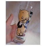 1973  Pepsi Porky Pig Glass 6&1/4"