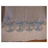 4 Fostoria Baroque Champagne Sherbets
