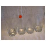 4 Vtg Ornate (Fish) Glasses 6&3/8"