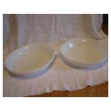 2 Vintage Pyrex 8&1/2" Pie Plates