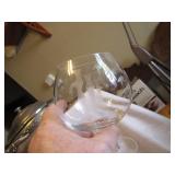 7 Vtg Noritake Bamboo Brandy Wine Glasses 4&5/8"
