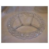 Vintage Lace Edge Divided Relish 10&1/4"