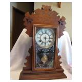 NICE Antique Waterbury Shelf Clock Running