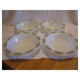 4 Vintage Anchor Hocking 7" Soup Bowls