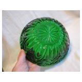 Vintage 8" Green Bowl