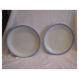 2 Vintage 9&1/4" Dinner Plates