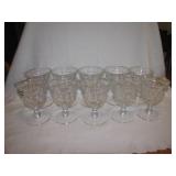 10 Vintage Fostoria 5&1/4" Water Goblets