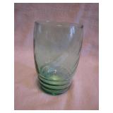 Vintage Green Swirl Tumbler 4&1/4" Libbey