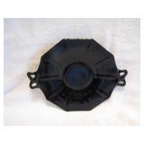 Vintage Bow Handled Black Plate 8&3/4" x 6&5/8"