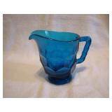 Vintage Blue 4&1/2" Pitcher Creamer