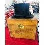 Antique Dobbs Top Hat & Leather Case